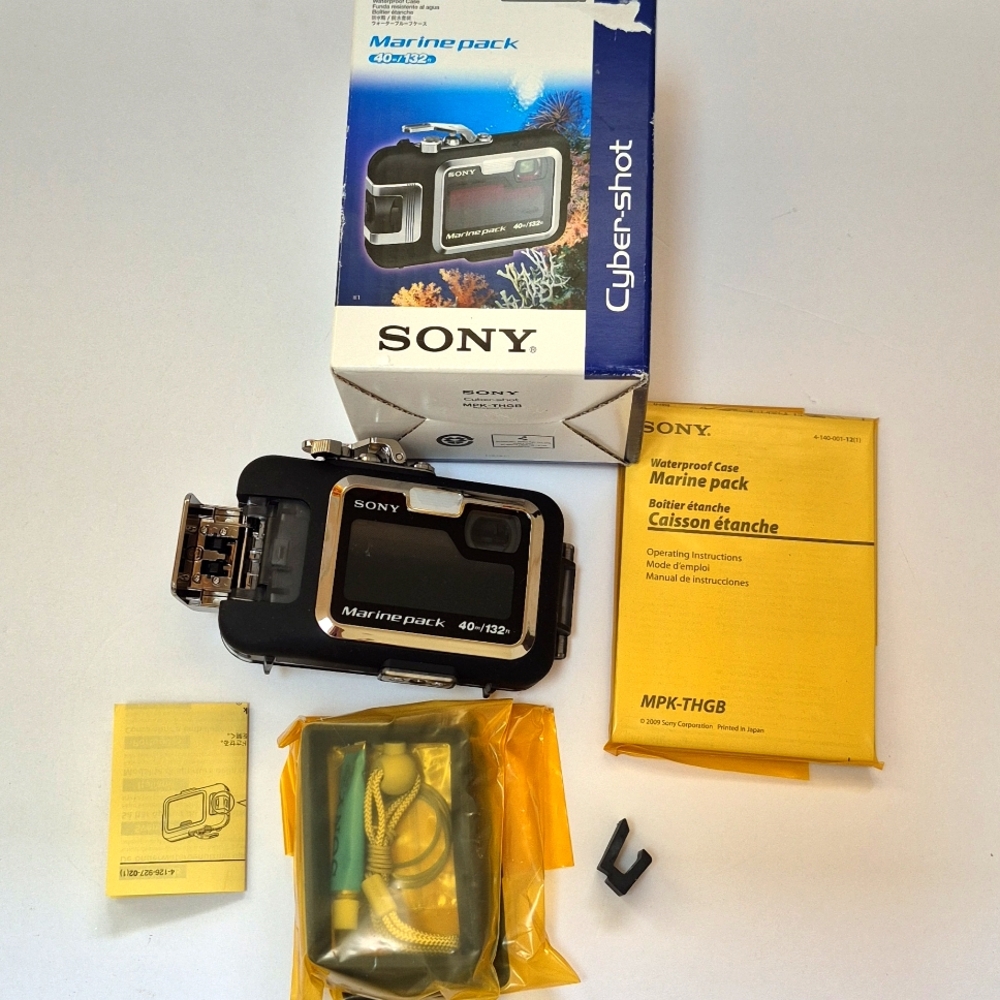 Sony Digital Camera Waterproof Cyber-shot Marine Pack MTK- THG T700 T90 T77 Y2k